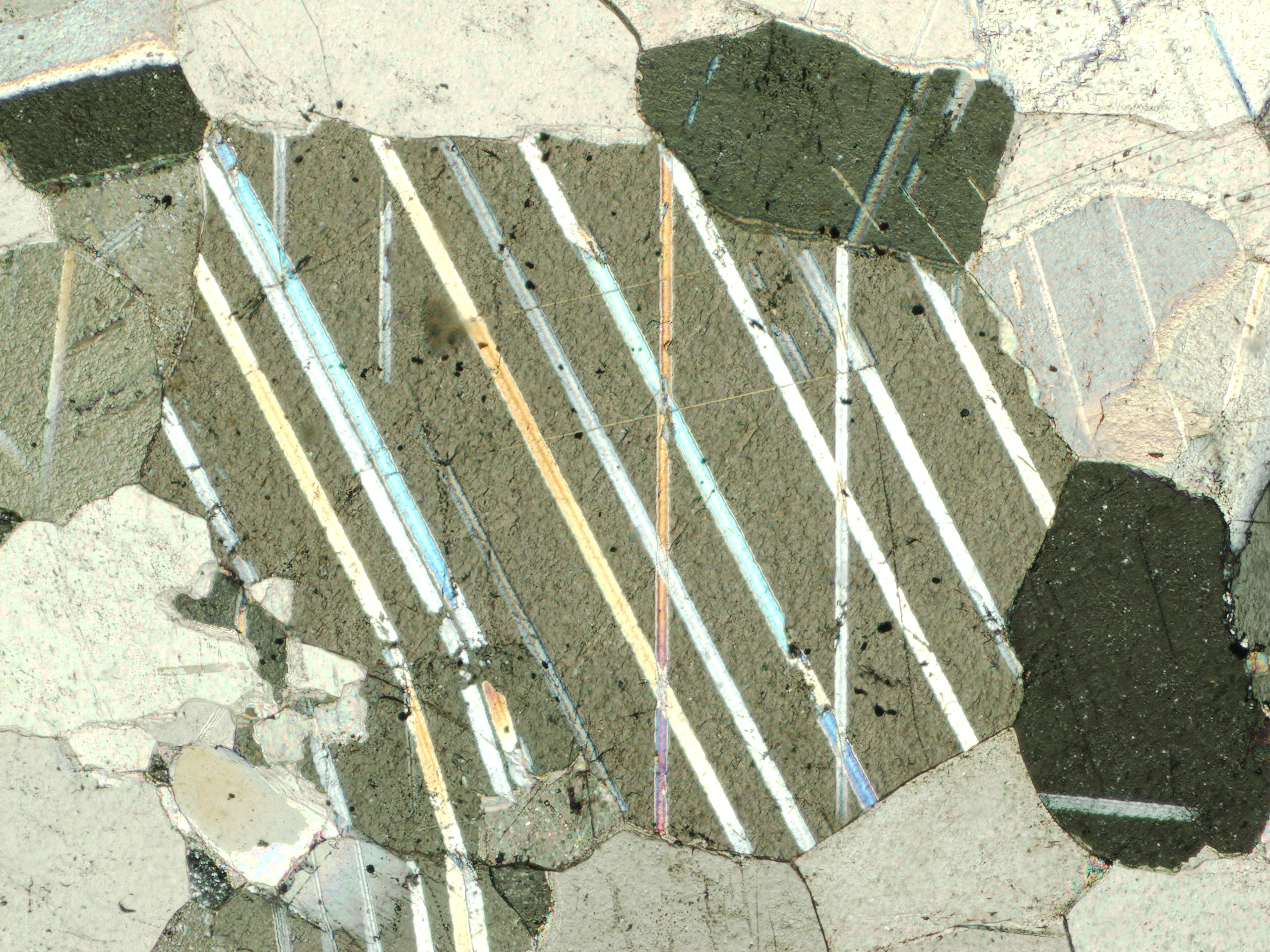 calcite in thin section